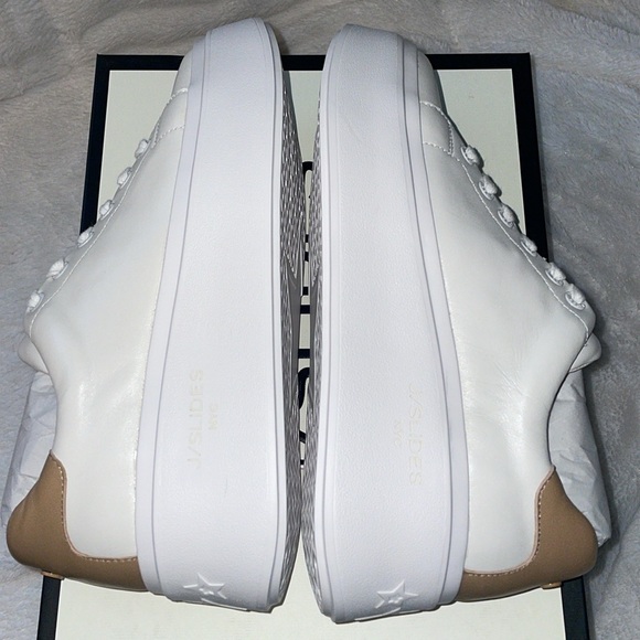 NWT J/SLIDES HALLY White Leather Sneaker - Picture 13 of 15